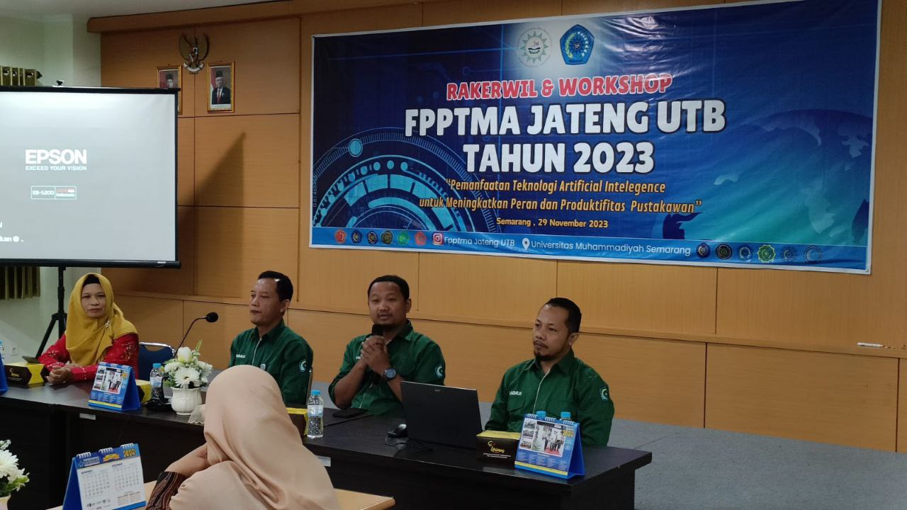 Perpustakaan UNIMUS Selenggarakan Workshop dan Rakerwil FPPTMA Korwil Jawa Tengah Utara, Timur dan Barat