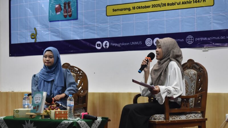 Perpustakaan UNIMUS Rayakan Puncak Library Festival 2025 Lewat Bedah BukuBersama Penulis Muda Mellyana Dhian